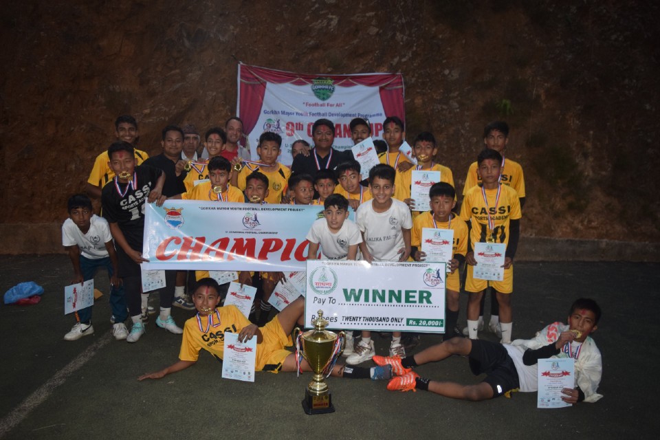 Gorkha: Cassi Sports Academy Clinches Title Of National U13 Championship